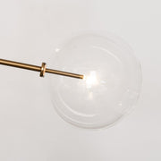 Aero Vertical Glass Globe Chandelier 6 - Light 55.63