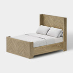 Ridgeview Herringbone Oak Queen Bed - Themodhome product image 05