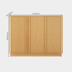 Rillura Fluted Oak Shoe Cabinet 47“W - Themodhome product image 10