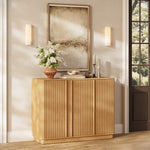 Rillura Fluted Oak Shoe Cabinet 47“W - Themodhome product image 02