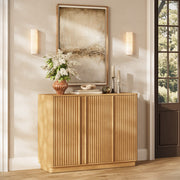 Rillura Fluted Oak Shoe Cabinet 47“W - Themodhome product image 02