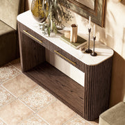 Riven Sintered Stone Console Table 47