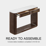 Riven Sintered Stone Console Table 47