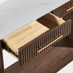 Riven Sintered Stone Console Table 47