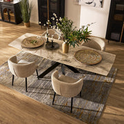 Rove Rectangle Sintered Stone Dining Table 63