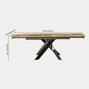 Rove Rectangle Sintered Stone Dining Table 63