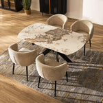 Rove Rectangle Sintered Stone Dining Table 63