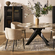 Rove Round Sintered Stone Dining Table 63