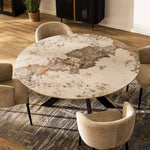 Rove Round Sintered Stone Dining Table 63