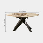 Rove Round Sintered Stone Dining Table 63