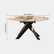 Rove Round Sintered Stone Dining Table 63
