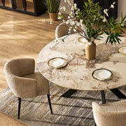Rove Round Sintered Stone Dining Table 63