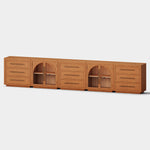 Rowan Arched Oak Modular Media Console - 2 Cabinets - Themodhome product image 04
