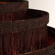 Jovyn Tiered Hand-Strung Jute Fringe Round Chandelier