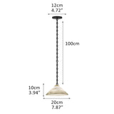 Multi-Head Matte White Alabaster Cone Hanging Kitchen Pendant Light