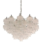 Murano Chandelier – 37 glasses- Transparent