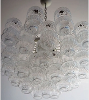 Murano Chandelier – 37 glasses- Transparent