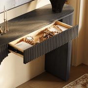 Slate Fluted Console Table 47”W