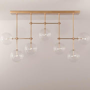 Aero 7-Light Modern Brass Chandelier
