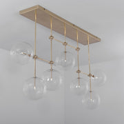 Aero 7-Light Modern Brass Chandelier