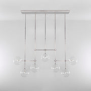 Aero 7-Light Modern Brass Chandelier