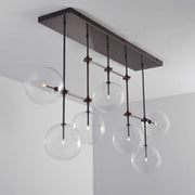 Aero 7-Light Modern Brass Chandelier