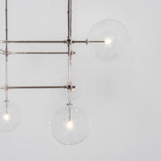 Aero 6-Light Modern Brass Chandelier