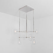 Aero 6-Light Modern Brass Chandelier