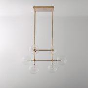Aero 6-Light Modern Brass Chandelier