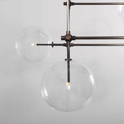 Aero 6-Light Modern Brass Chandelier
