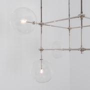 Aero 6-Light Modern Brass Chandelier