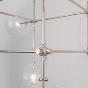 Aero 6-Light Modern Brass Chandelier