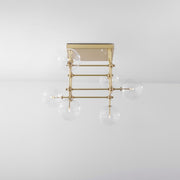 Aero 6-Light Modern Brass Chandelier