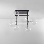 Aero 6-Light Modern Brass Chandelier