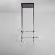 Aero 6-Light Modern Brass Chandelier