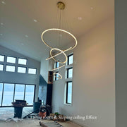 Primary Crystal Multi Rings Chandelier