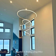 Primary Crystal Multi Rings Chandelier