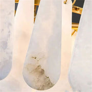 Alabaster Feathery Chandelier 21.7