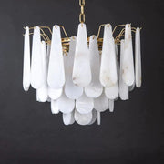 Alabaster Feathery Chandelier 21.7