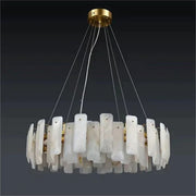 Alabaster Flakes Round Chandelier