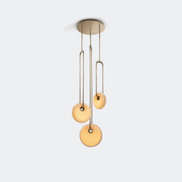 Porcelain Torus Chandelier 24''D