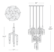Ranti 10 Light Circular Chandelier