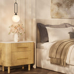 Vera Fluted Sintered Stone Nightstand 26