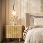 Vera Fluted Sintered Stone Nightstand 26
