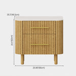 Vera Fluted Sintered Stone Nightstand 26