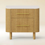 Vera Fluted Sintered Stone Nightstand 26