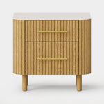 Vera Fluted Sintered Stone Nightstand 26