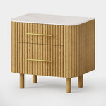 Vera Fluted Sintered Stone Nightstand 26