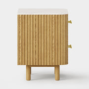 Vera Fluted Sintered Stone Nightstand 26