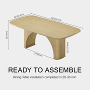 Vienna Arched Dining Table 84